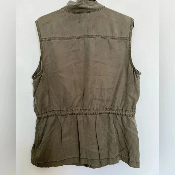 5/20$ Reitmans Olive Green Utility Vest size 11 - Picture 2 of 6